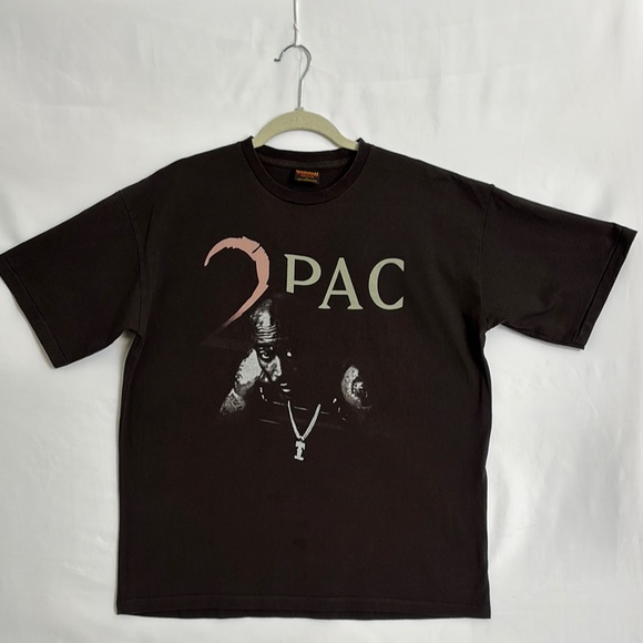 VTG Brockum 2PAC“Heaven Ain’t Hard 2Fine”Black T-Shirt Sz L Single Stitch USA